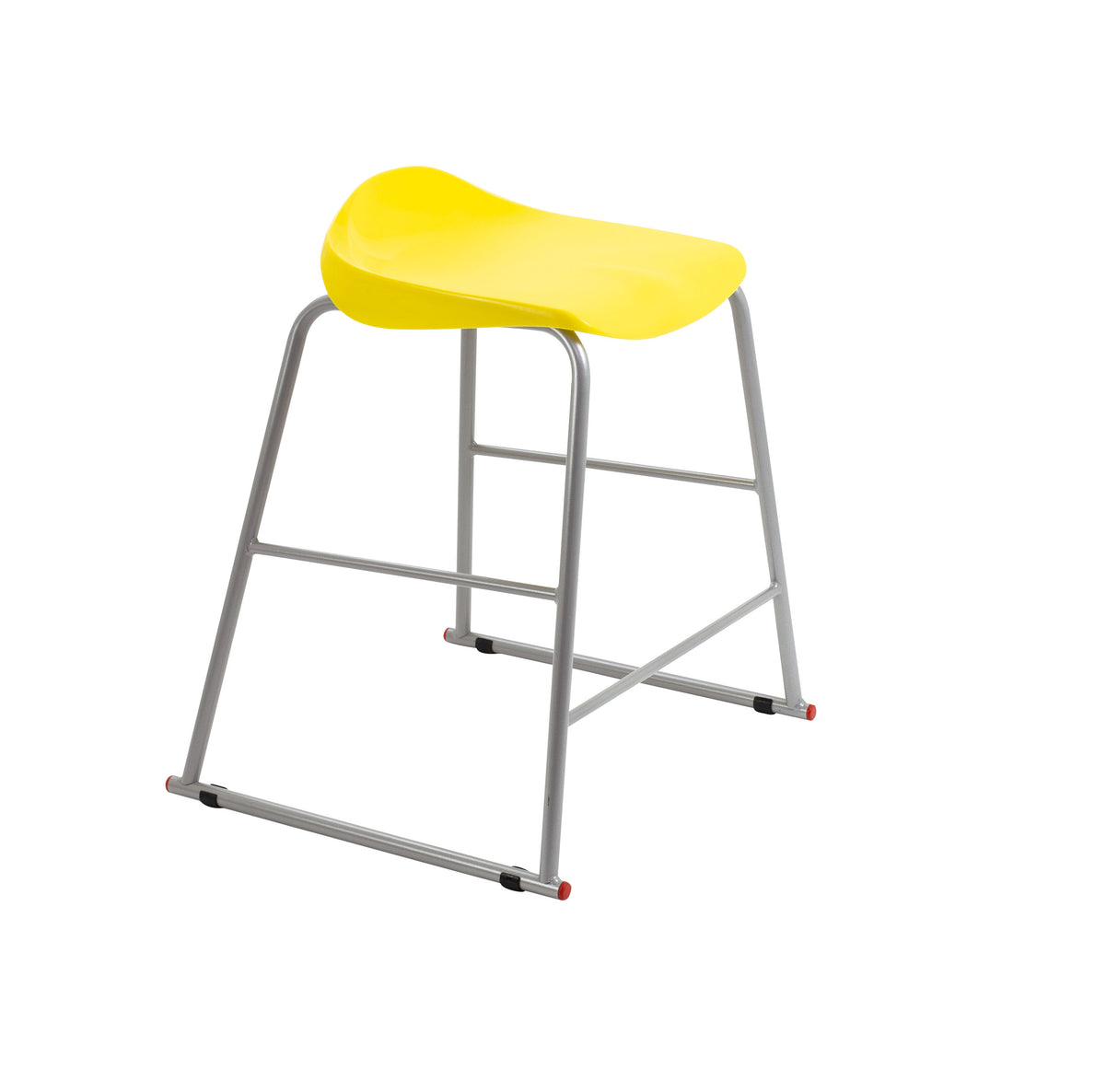 Titan Yellow Poly Lipped Stool -  685Mm High