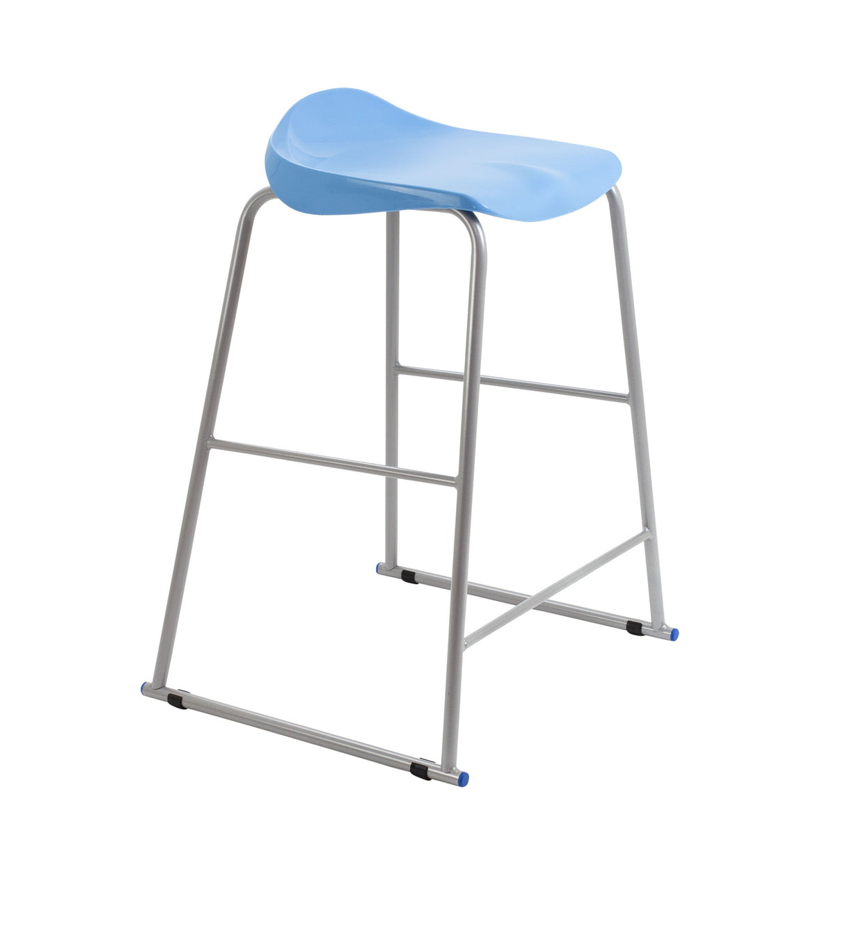 Titan Yellow Poly Lipped Stool -  685Mm High
