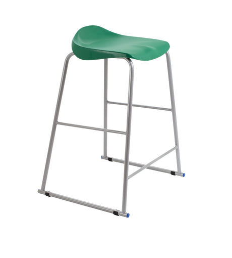 Titan Yellow Poly Lipped Stool -  685Mm High