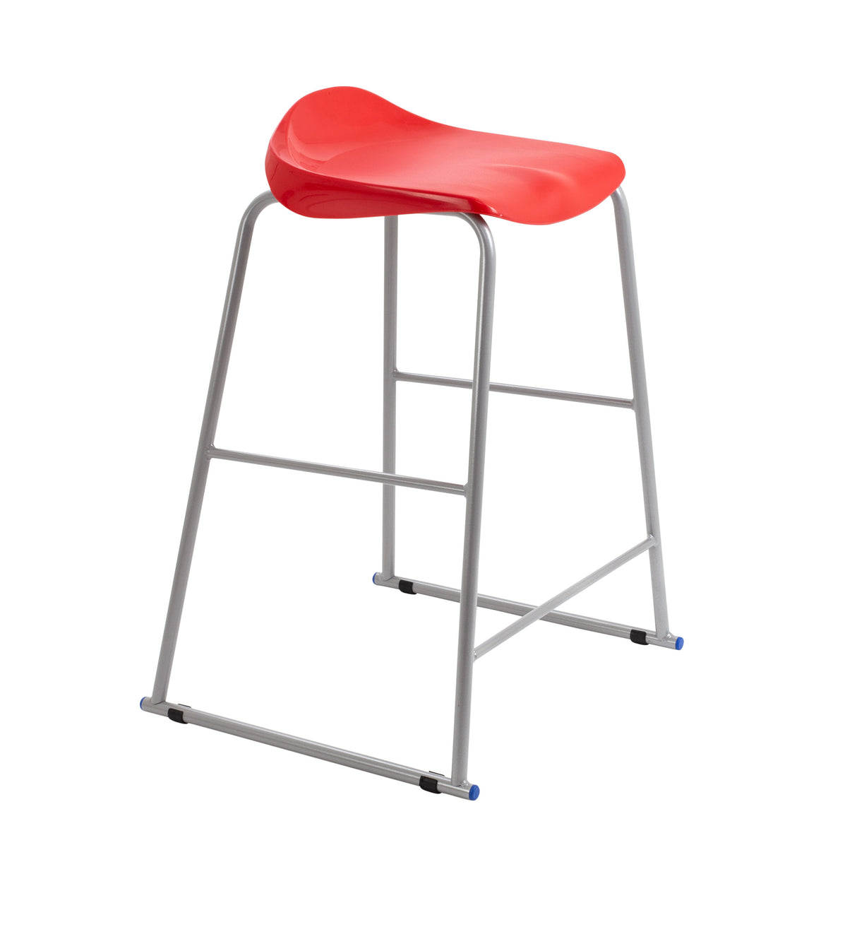 Titan Yellow Poly Lipped Stool -  685Mm High