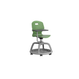 Arc Community Swivel Chair With Arm Tablet | Grey