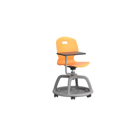 Arc Community Swivel Chair With Arm Tablet | Grey