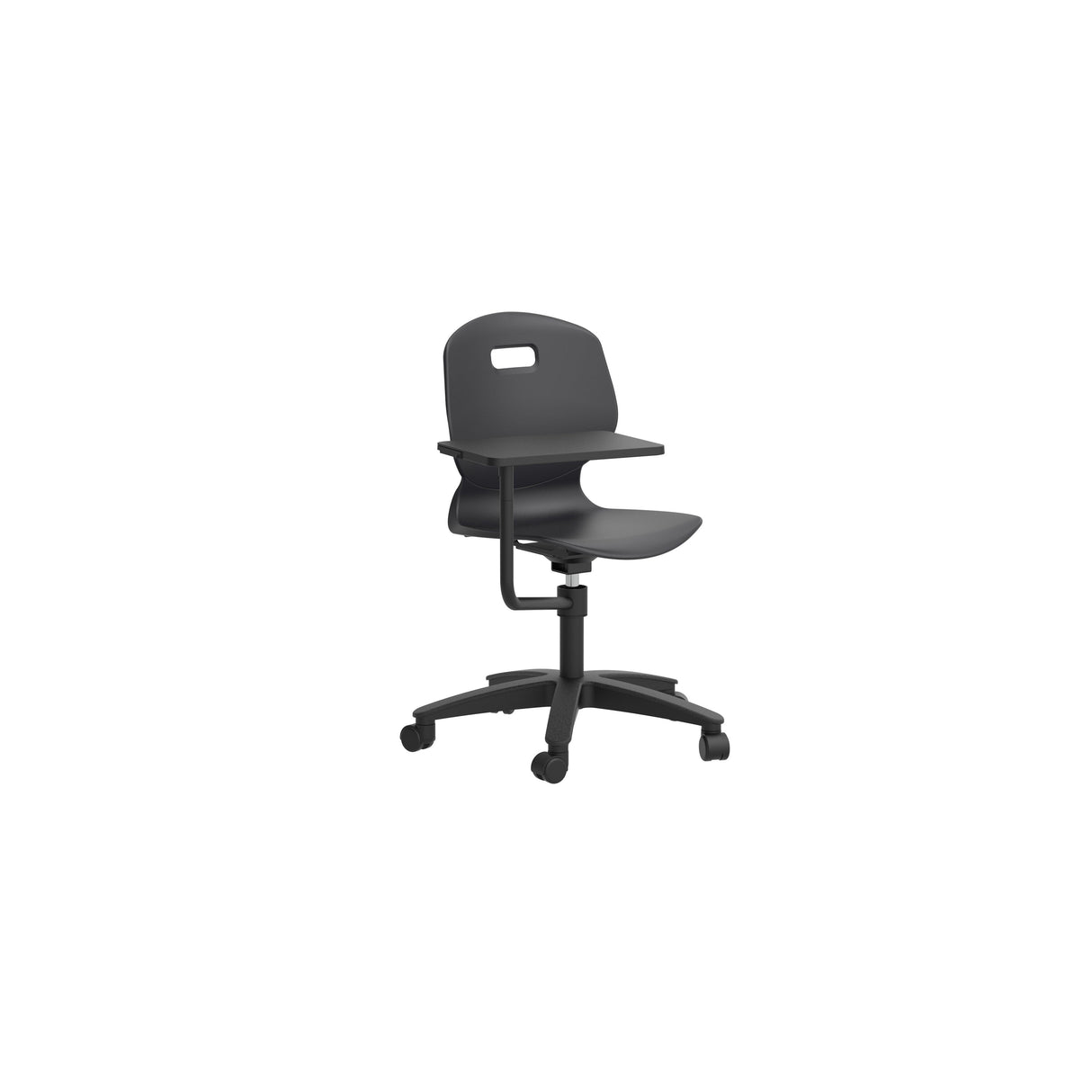 Arc Swivel Chair with Arm Tablet