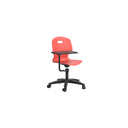 Arc Swivel Chair With Arm Tablet | Grey