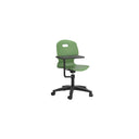 Arc Swivel Chair With Arm Tablet | Grey