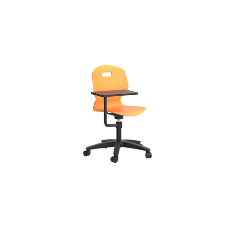 Arc Swivel Chair With Arm Tablet | Grey