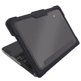 Protective Hard Shell case for Lenovo 300e/500e 3rd Gen Chromebook, 11.6 black/clear