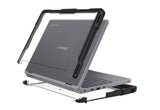 Protective Hard Shell case for Lenovo 500e 5th Gen, 11.6-12.2 black/clear