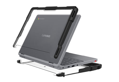 Protective Hard Shell case for Lenovo 500e 5th Gen, 11.6-12.2 black/clear