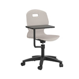 Arc Swivel Chair With Arm Tablet | Grey