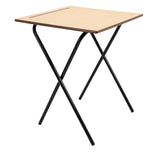 2 Pack - Economy 600X600 Mdf Edge Folding Exam Desks With Safety Bar-720 High