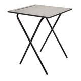 2 Pack - Economy 600X600 Mdf Edge Folding Exam Desks With Safety Bar-720 High