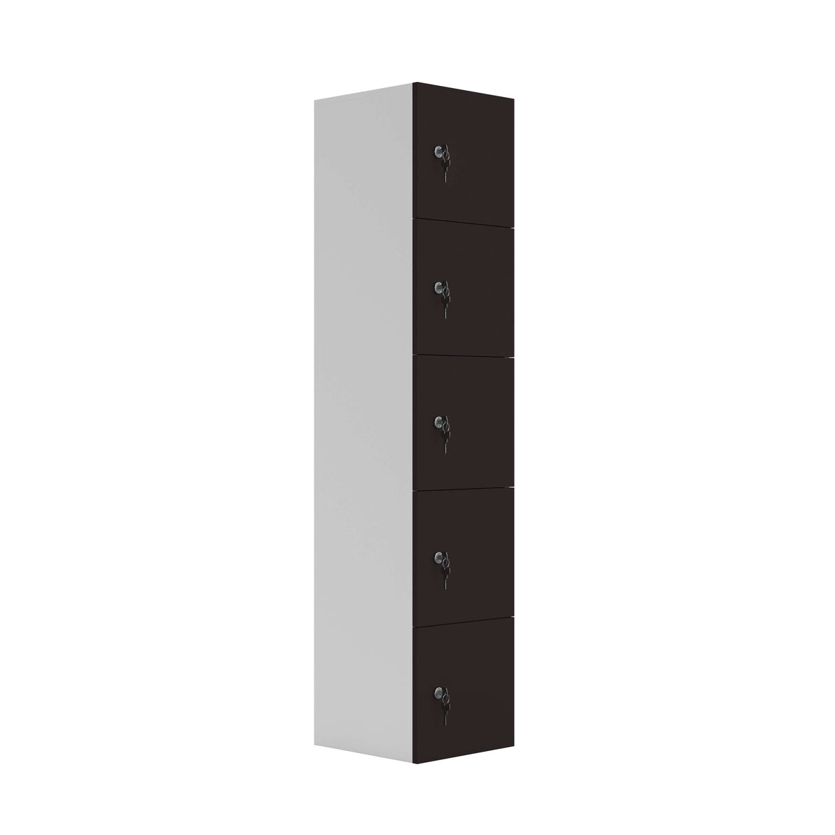 Five Door Unit Complete with Shelf, Coat Hooks, Cam Lock