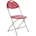 Linking Fan Back Folding Chair Charcoal