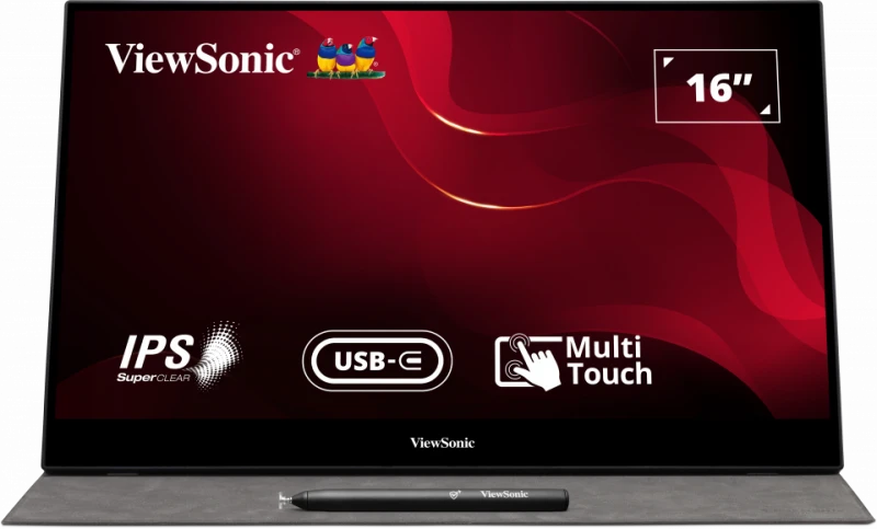 ViewSonic TD1655 16" USB-C Multi-Touch Portable Monitor