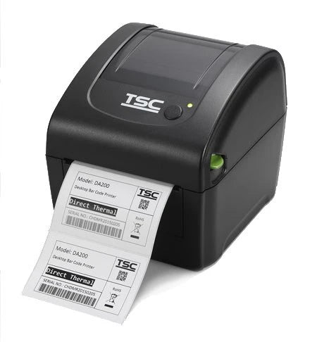 TSC DA220 4" wide direct thermal desktop printer with ethernet and USB