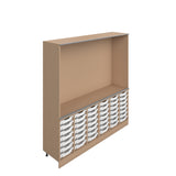 Titan Teacher Wall Module 4 | Group 2 Wood Grain Colours | Unlimited