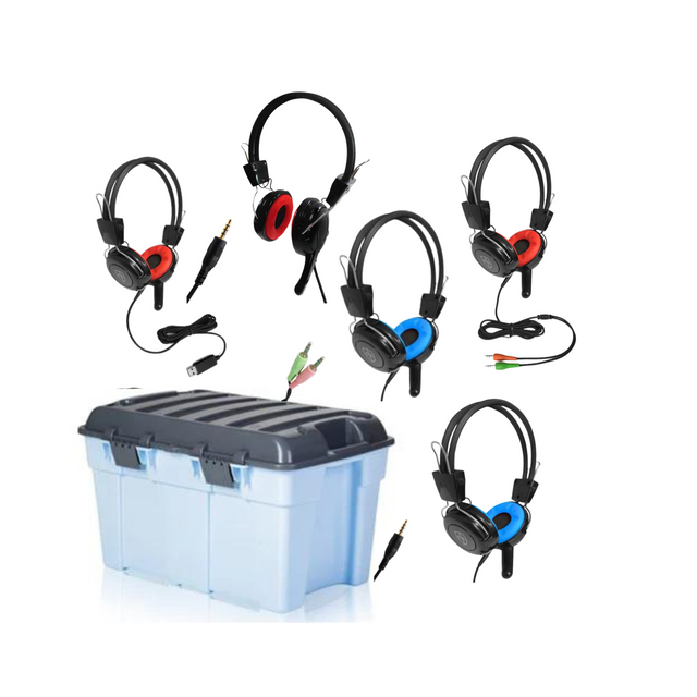 Robust Almost Unbreakable Headphones / Classroom Set