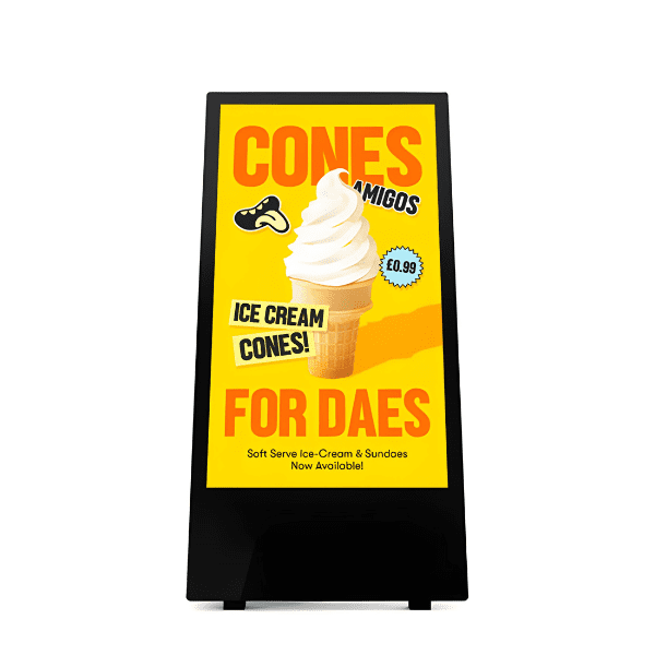 Allsee 43" Black Outdoor High Brightness Digital Batter A-Boards