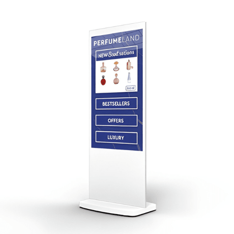 Allsee 50" Black Freestanding PCAP Touch Screen Posters