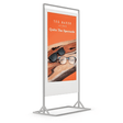 Allsee 43" Superslim Freestanding Double-Sided Digital Posters