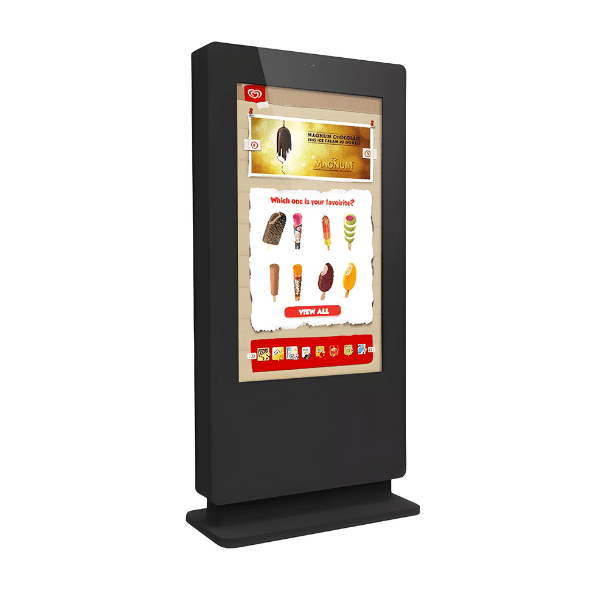 Allsee 55" Freestanding PCAP Outdoor Touch Screen Posters
