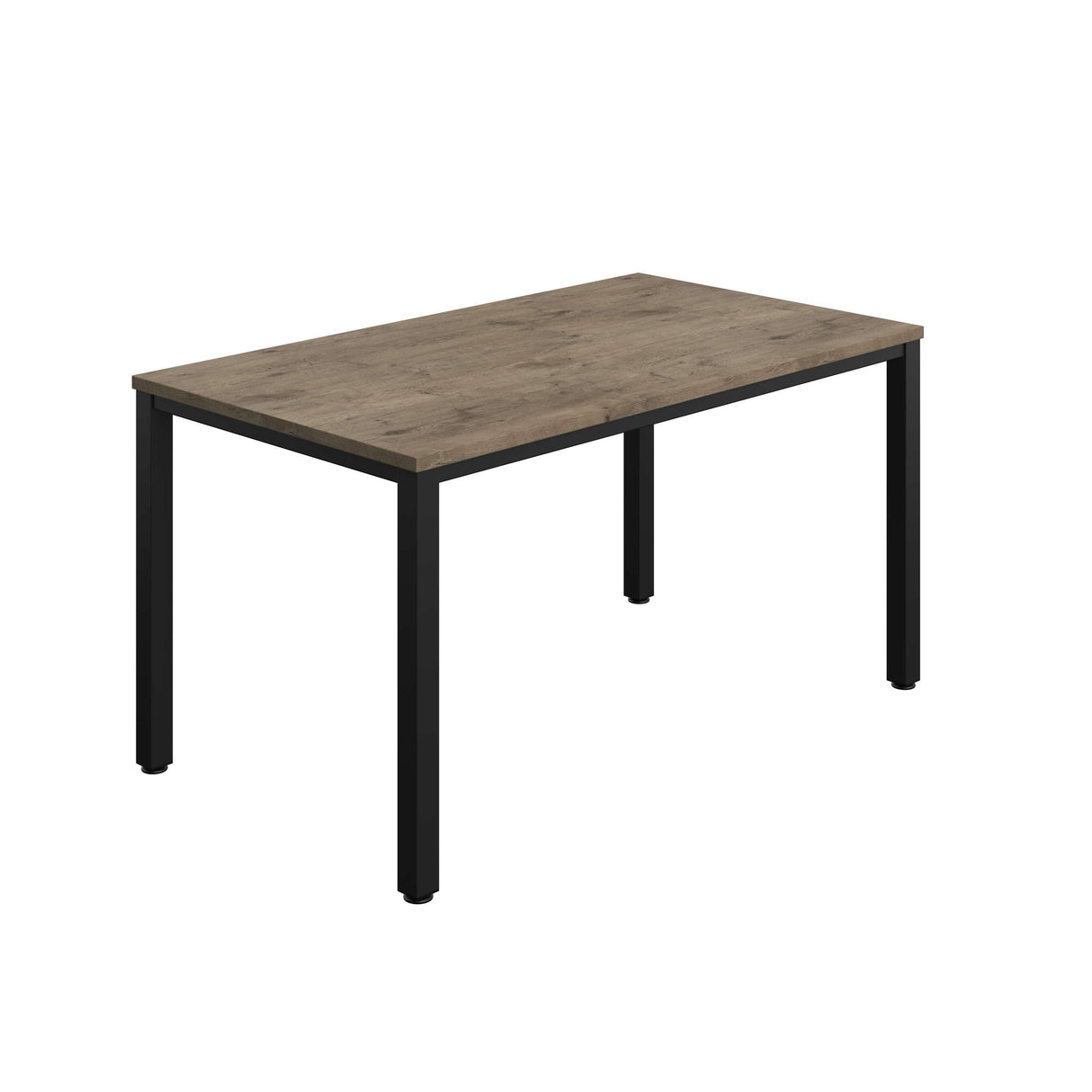 Fraction Infinity Rectangular Meeting Table  | 1400 X 800 | Grey Nebraska Oak/Black