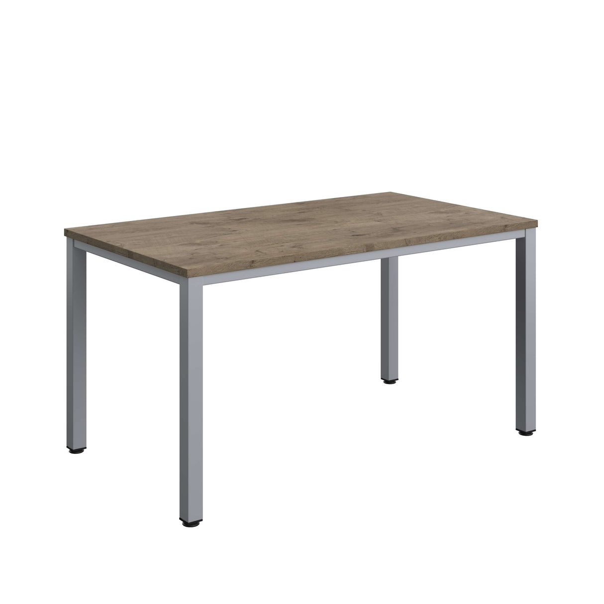Fraction Infinity Rectangular Meeting Table  | 1400 X 800 | Grey Nebraska Oak/Silver