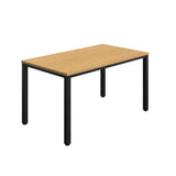 Fraction Infinity Rectangular Meeting Table  | 1400 X 800 | Sorano Oak/Black