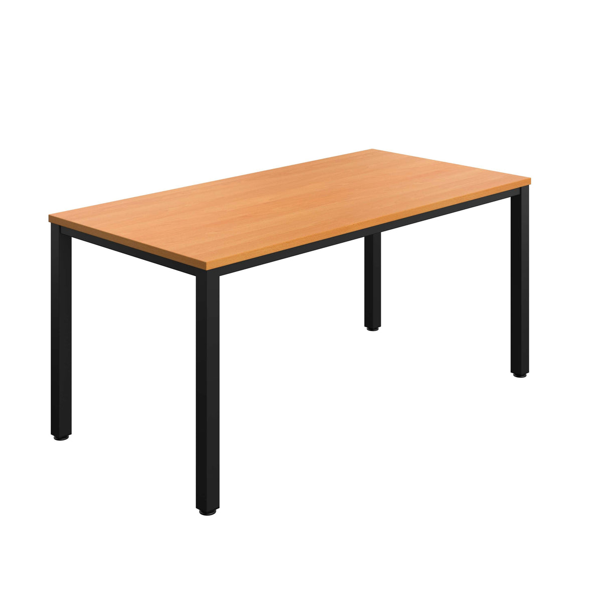 Fraction Infinity Rectangular Meeting Table  | 1600 X 800 | Beech/Black