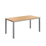 Fraction Infinity Rectangular Meeting Table  | 1600 X 800 | Ellmau Beech/Silver