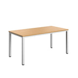 Fraction Infinity Rectangular Meeting Table  | 1600 X 800 | Ellmau Beech/White
