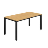 Fraction Infinity Rectangular Meeting Table  | 1600 X 800 | Sorano Oak/Black