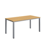 Fraction Infinity Rectangular Meeting Table  | 1600 X 800 | Sorano Oak/Silver