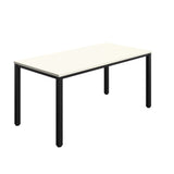 Fraction Infinity Rectangular Meeting Table  | 1600 X 800 | White/Black