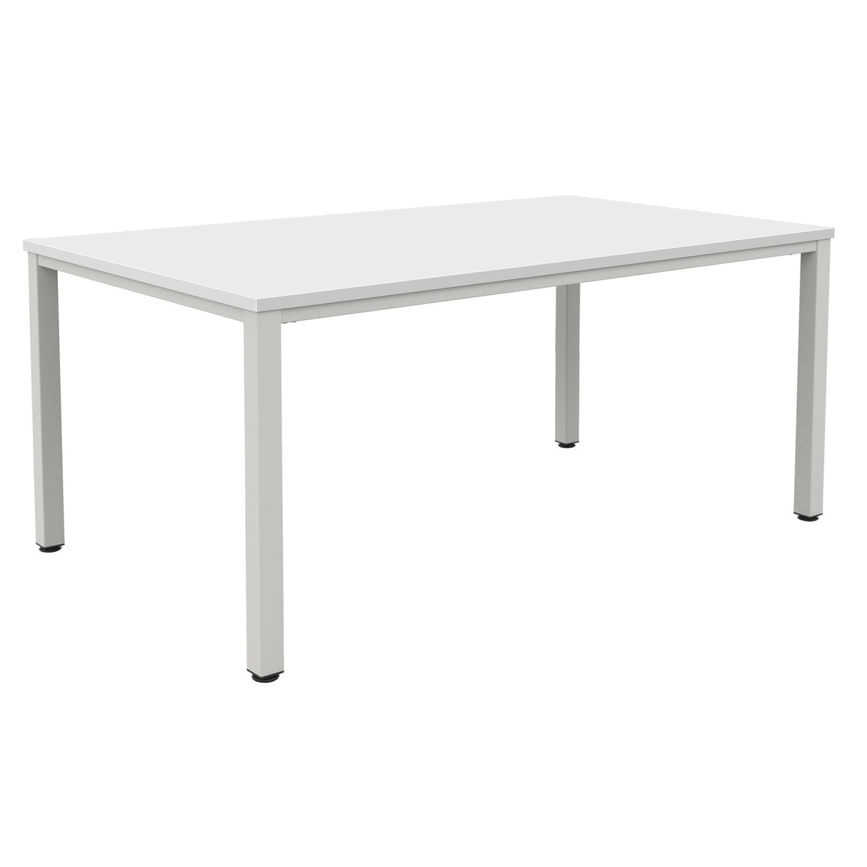 Fraction Infinity Rectangular Meeting Table  | 1600 X 800 | White/Silver
