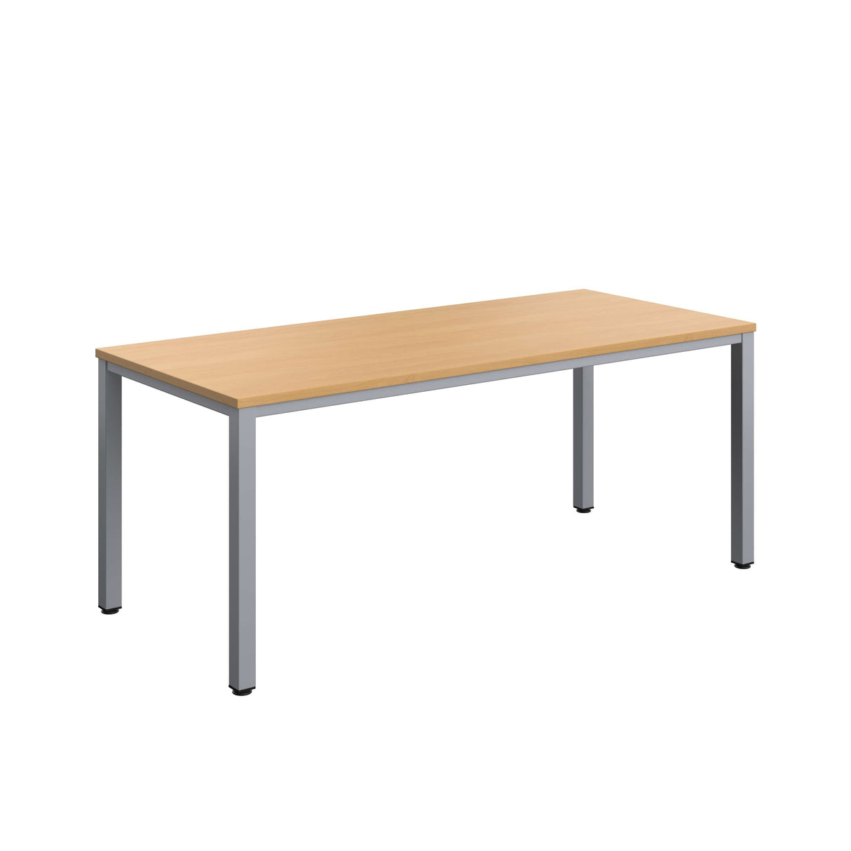 Fraction Infinity Rectangular Meeting Table  | 1800 X 800 | Ellmau Beech/Silver