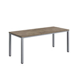 Fraction Infinity Rectangular Meeting Table  | 1800 X 800 | Grey Nebraska Oak/Silver
