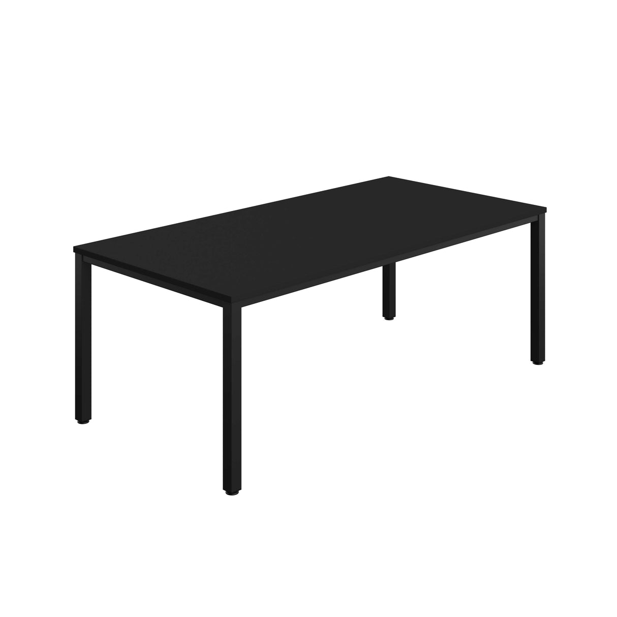 Fraction Infinity Rectangular Meeting Table  | 200 X 1000 | Black/Black