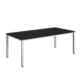 Fraction Infinity Rectangular Meeting Table  | 2000 X 1000 | Black/White