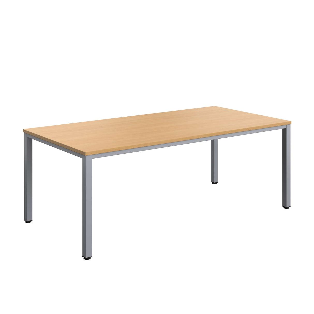 Fraction Infinity Rectangular Meeting Table  | 2000 X 1000 | Ellmau Beech/Silver