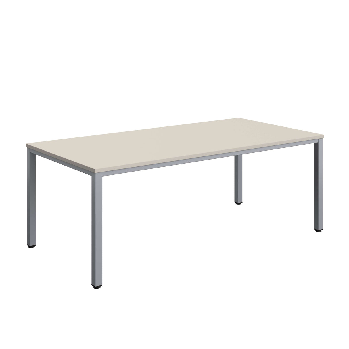 Fraction Infinity Rectangular Meeting Table  | 2000 X 1000 | Grey/Silver