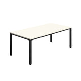 Fraction Infinity Rectangular Meeting Table  | 2000 X 1000 | White/Black