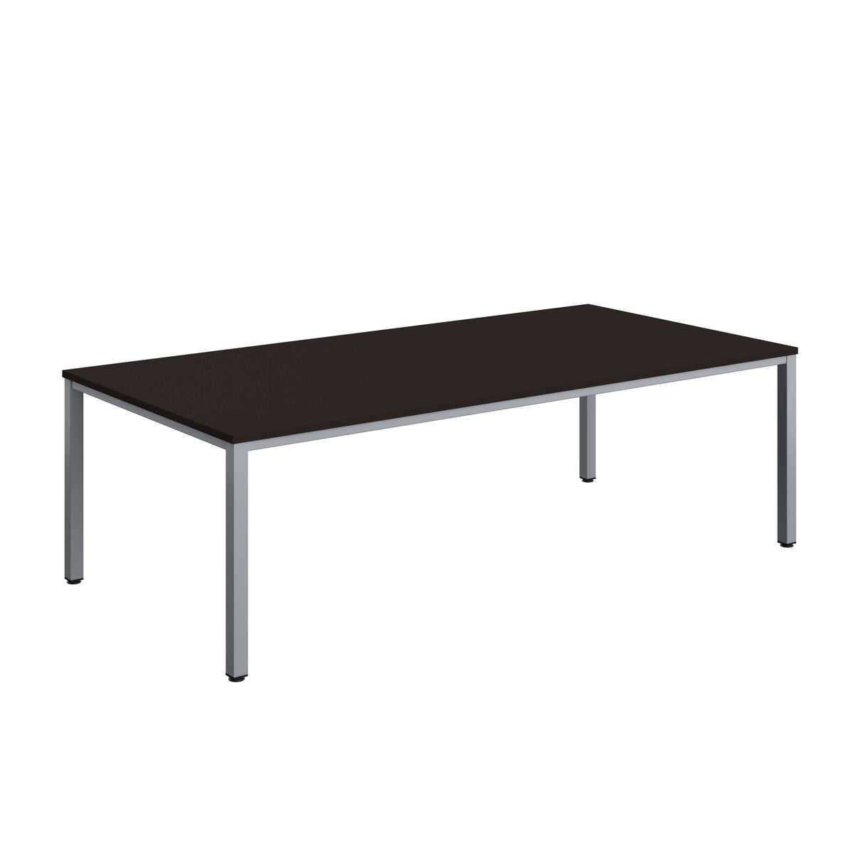 Fraction Infinity Rectangular Meeting Table  | 2400 X 1200 | Anthracite/Silver