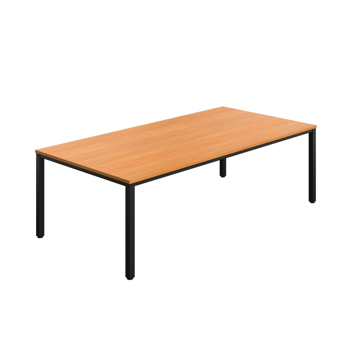 Fraction Infinity Rectangular Meeting Table  | 2400 X 1200 | Beech/Black