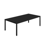 Fraction Infinity Rectangular Meeting Table  | 2400 X 1200 | Black/Black
