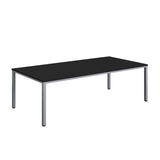 Fraction Infinity Rectangular Meeting Table  | 2400 X 1200 | Black/Silver