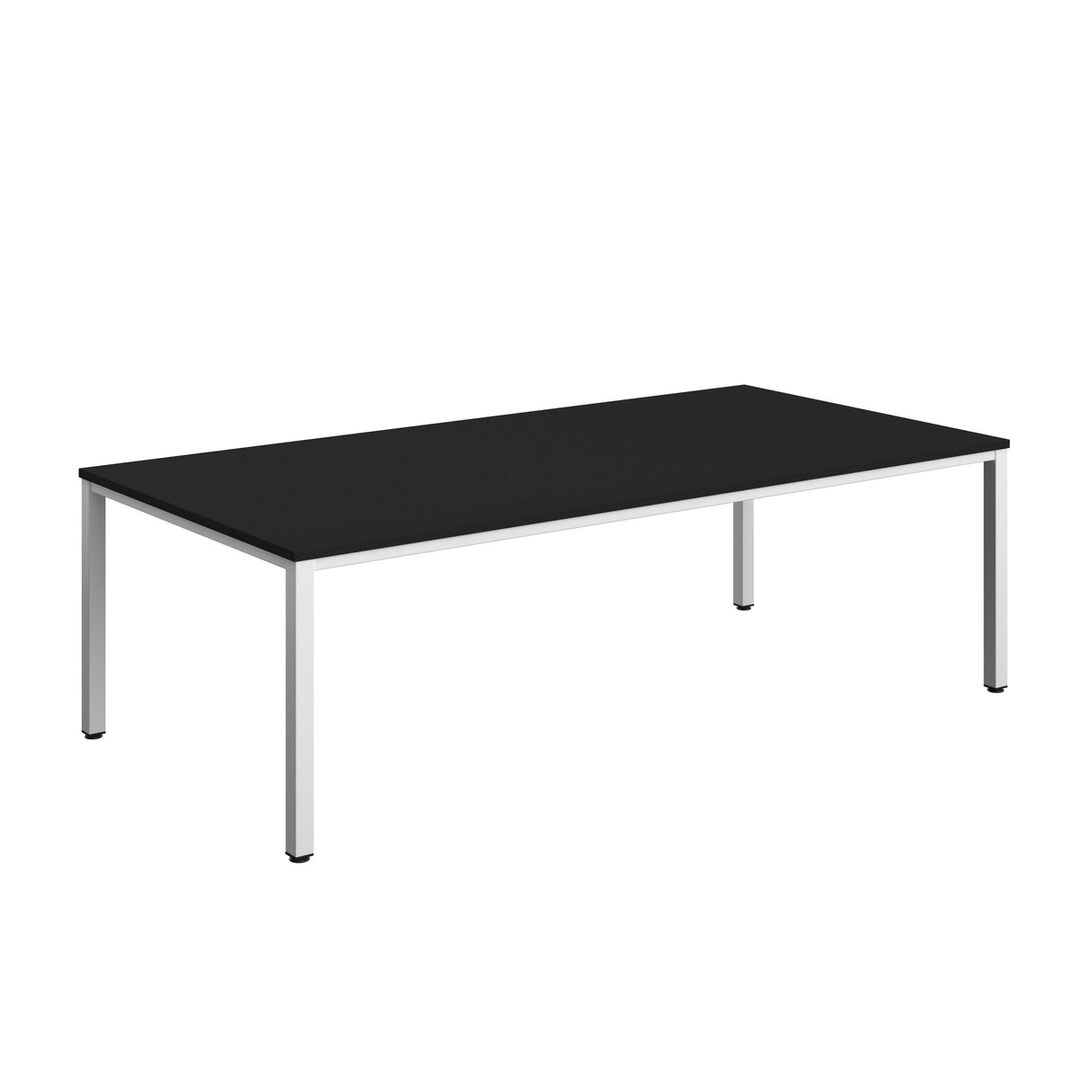 Fraction Infinity Rectangular Meeting Table  | 2400 X 1200 | Black/White