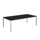 Fraction Infinity Rectangular Meeting Table  | 2400 X 1200 | Black/White