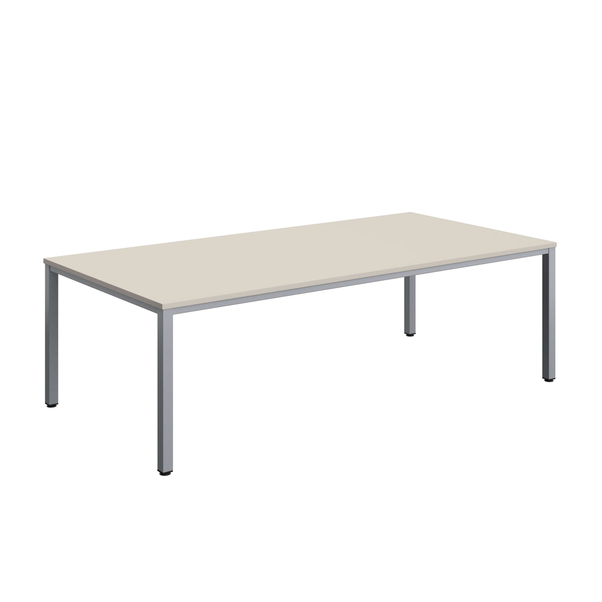 Fraction Infinity Rectangular Meeting Table  | 2400 X 1200 | Grey/Silver